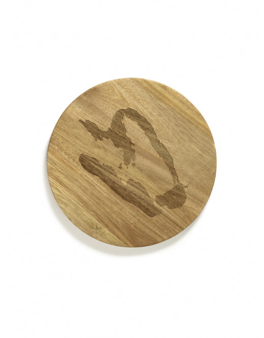 Dienblad Feast S D35 X H1,8 Cm Hout Paprika