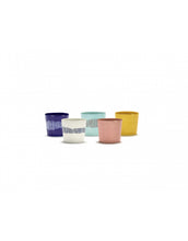 Afbeelding in Gallery-weergave laden, Espressokopje Feast 15 Cl Azure Swirl-Stripes Rood