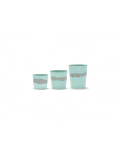 Espressokopje Feast 15 Cl Azure Swirl-Stripes Rood