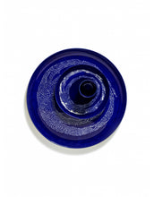 Afbeelding in Gallery-weergave laden, Bord Feast L D26,5 X H2 Cm Lapis Lazuli Swirl-Dots Wit