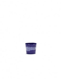 Espressokopje Feast 15 Cl Lapis Lazuli Swirl-Stripes Wit