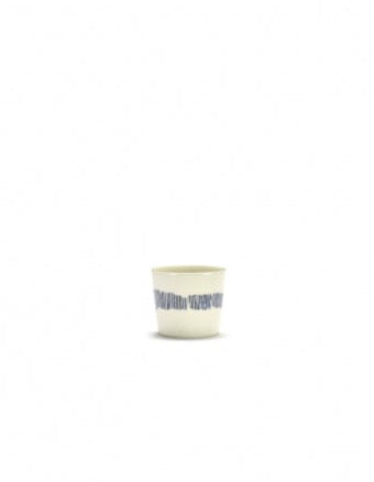 <transcy>Espresso cup Feast 15 Cl White Swirl-Stripes Blue</transcy>