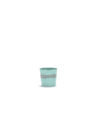Koffiekop Feast 25 Cl Azure Swirl-Stripes Rood