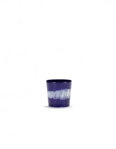Koffiekop Feast 25 Cl Lapis Lazuli Swirl-Stripes Wit