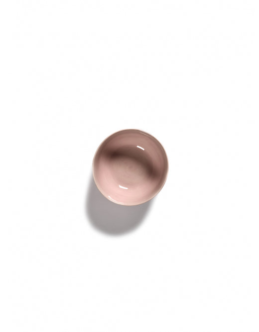 <transcy>Bowl Feast S L16 X W16 X H7.5 Cm Delicious Pink Swirl-Stripes Blue</transcy>