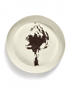 Serveerschaal Feast L D44,5 X H9 Cm Wit Artisjok Zwart