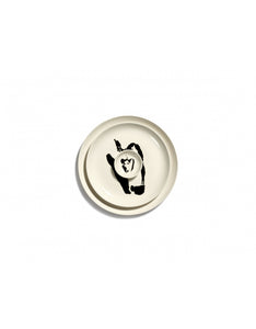 Bord Feast L D26,5 X H2 Cm Wit Paprika Zwart