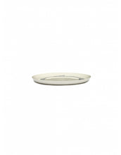 Afbeelding in Gallery-weergave laden, Bord Feast L D26,5 X H2 Cm Wit Swirl-Stripes Blauw