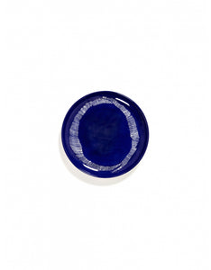 Bord Feast M D22,5 X H2 Cm Lapis Lazuli Swirl-Stripes Wit