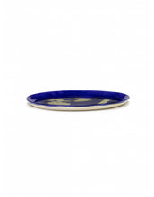 Afbeelding in Gallery-weergave laden, Serveerbord Feast D35 X H2 Cm Lapis Lazuli Paprika Goud