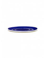 Afbeelding in Gallery-weergave laden, Serveerbord Feast D35 X H2 Cm Lapis Lazuli Swirl-Dots Wit