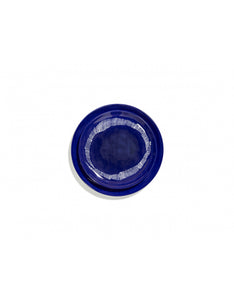 Bord Feast M D22,5 X H2 Cm Lapis Lazuli Swirl-Stripes Wit