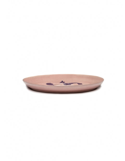 <transcy>Serving dish Feast S L35 X W35 H4 Cm Delicious Pink Paprika Blue</transcy>