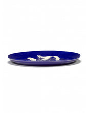Afbeelding in Gallery-weergave laden, Serveerschaal Feast L D44,5 X H4 Cm Blauw Paprika Wit
