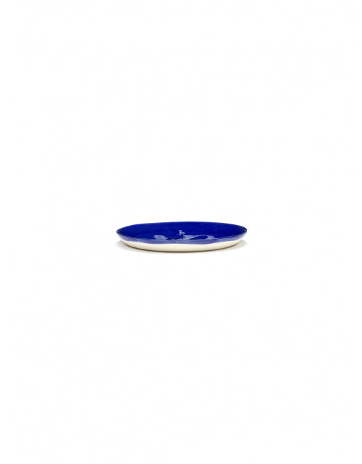<transcy>Plate Feast S L19 X W19 X H2 Cm Lapis Lazuli Paprika White</transcy>