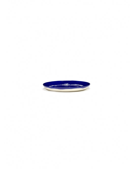 Bord Feast S D19 X H2 Cm Lapis Lazuli Swirl-Dots Wit