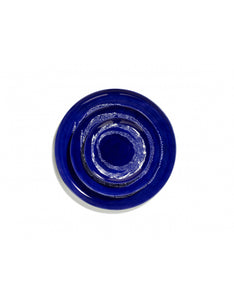 Bord Feast S D19 X H2 Cm Lapis Lazuli Swirl-Dots Wit