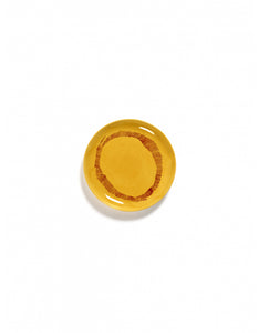 Bord Feast S D19 X H2 Cm Sunny Yellow Swirl-Stripes Rood