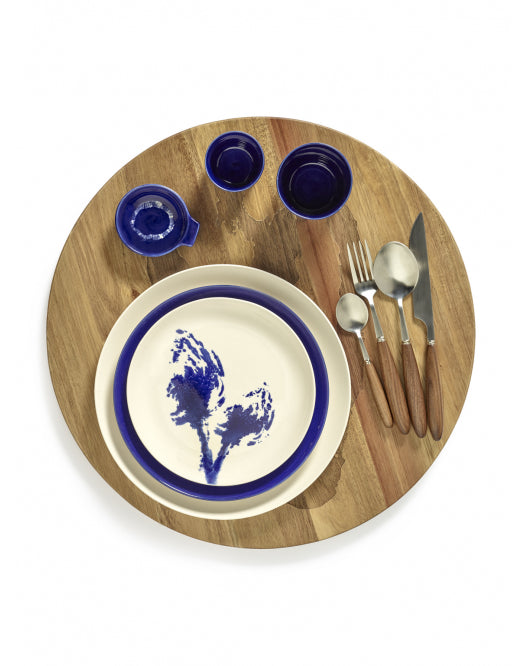 Bord Feast S D19 X H2 Cm Wit Artisjok Blauw