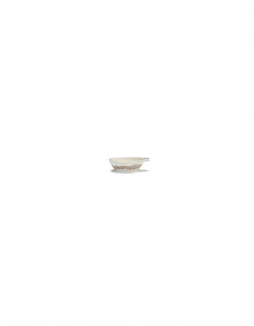 <transcy>Tapas Board Feast S L9 X W7.5 X H3 Cm White Swirl- Stripes Red</transcy>