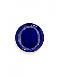 Bord Feast L D26,5 X H2 Cm Lapis Lazuli Swirl-Stripes Wit