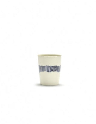 <transcy>Tea Cup Feast 33 Cl White Swirl-Stripes Blue</transcy>