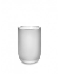 Water Glazen Frosted Wit Base M 45cl Set 4