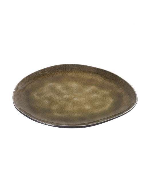 <transcy>Plate Pure Oval Medium 20x17xH1,8 Green Set 2</transcy>