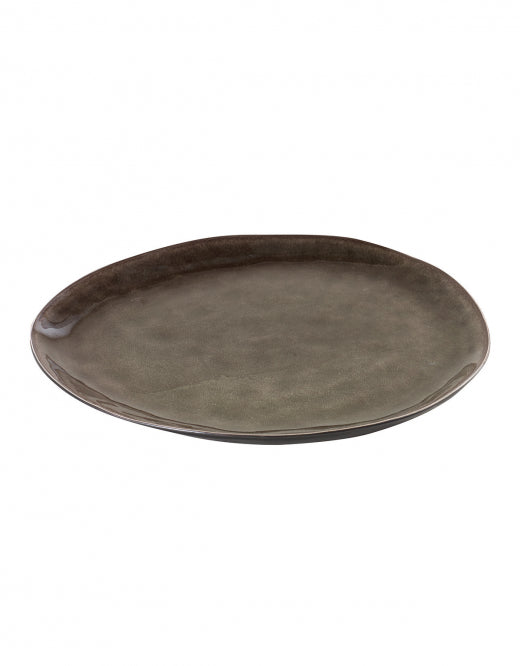 <transcy>Plate Pure Oval Large 28x24H2.35 Gray set 2</transcy>