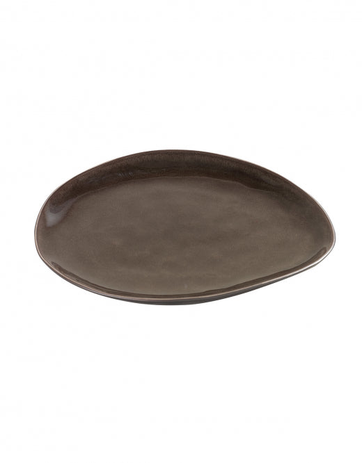 <transcy>Plate Pure Oval Medium 20x17xH1,8 Gray set 2</transcy>