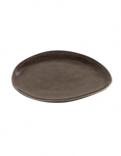 Bord Pure Ovaal Medium 20x17xH1,8 Grijs set 2