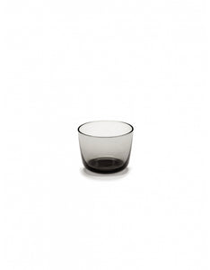 Water Glazen Cena Laag D8 H6 cm Set 4 Smokey Grey