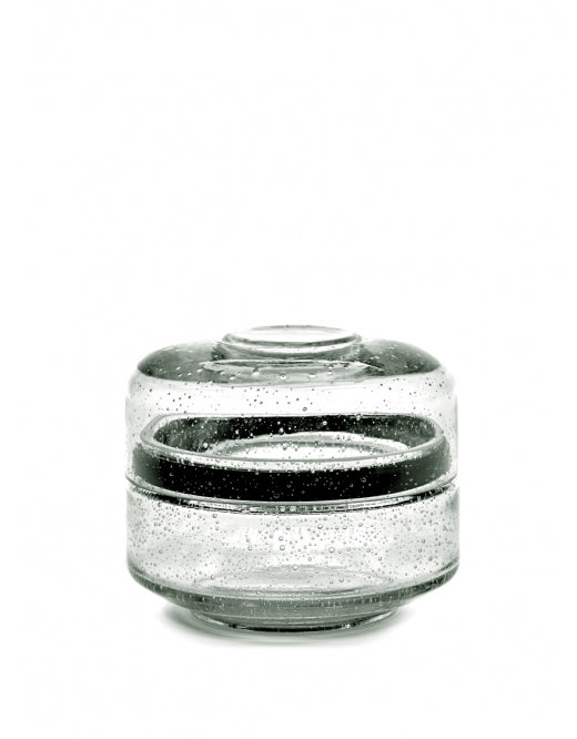 <transcy>Storage Jar Glass Storage Small D12 H10</transcy>