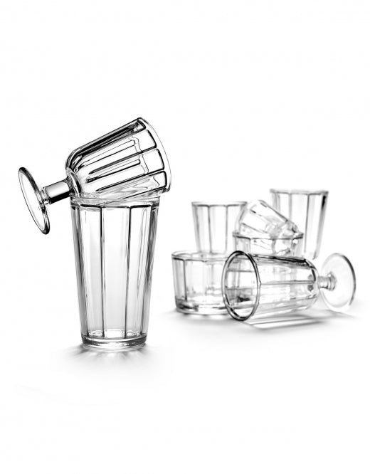 GLAS SURFACE LONGDRINK D8,5 H14 Set 4