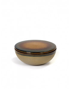 Kommetje met Deksel SURFACE D13 H5 RUSTY BROWN 1 Set