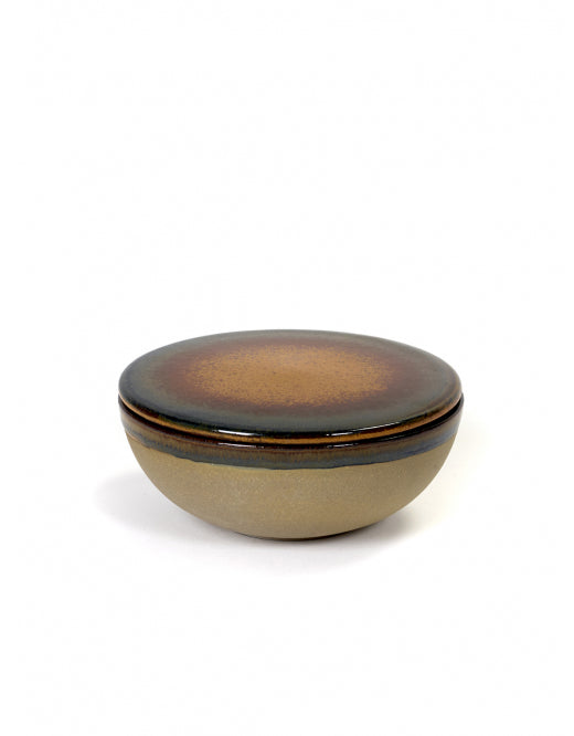 Kommetje met Deksel SURFACE D13 H5 RUSTY BROWN 1 Set