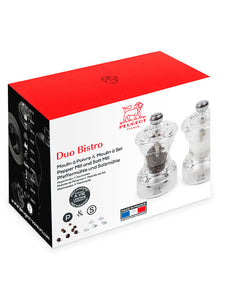 Pepermolen Peugeot Bistro Duo Set Zout & Peper 10 cm Acryl