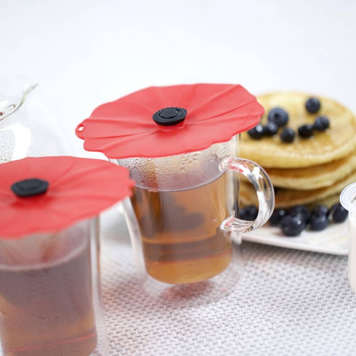 Deksel Poppy Rood Set 2 ø 10 cm