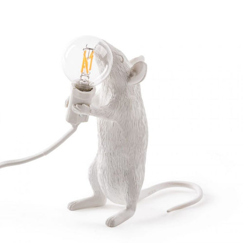 Lamp Seletti Mouse Standing White