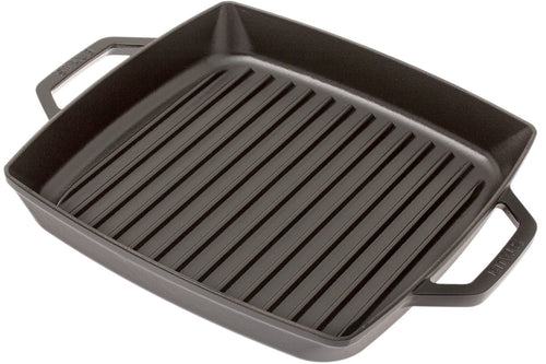 Grillpan Staub Vierkant 2 grepen 28x28cm Black