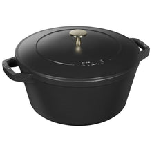 Afbeelding in Gallery-weergave laden, Staub Ronde Cocotte 24cm Stack + Grill Black PROMO