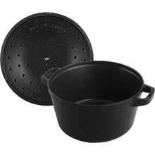 Afbeelding in Gallery-weergave laden, Staub Ronde Cocotte 24cm Stack + Grill Black PROMO