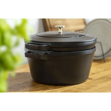 Afbeelding in Gallery-weergave laden, Staub Ronde Cocotte 24cm Stack + Grill Black PROMO