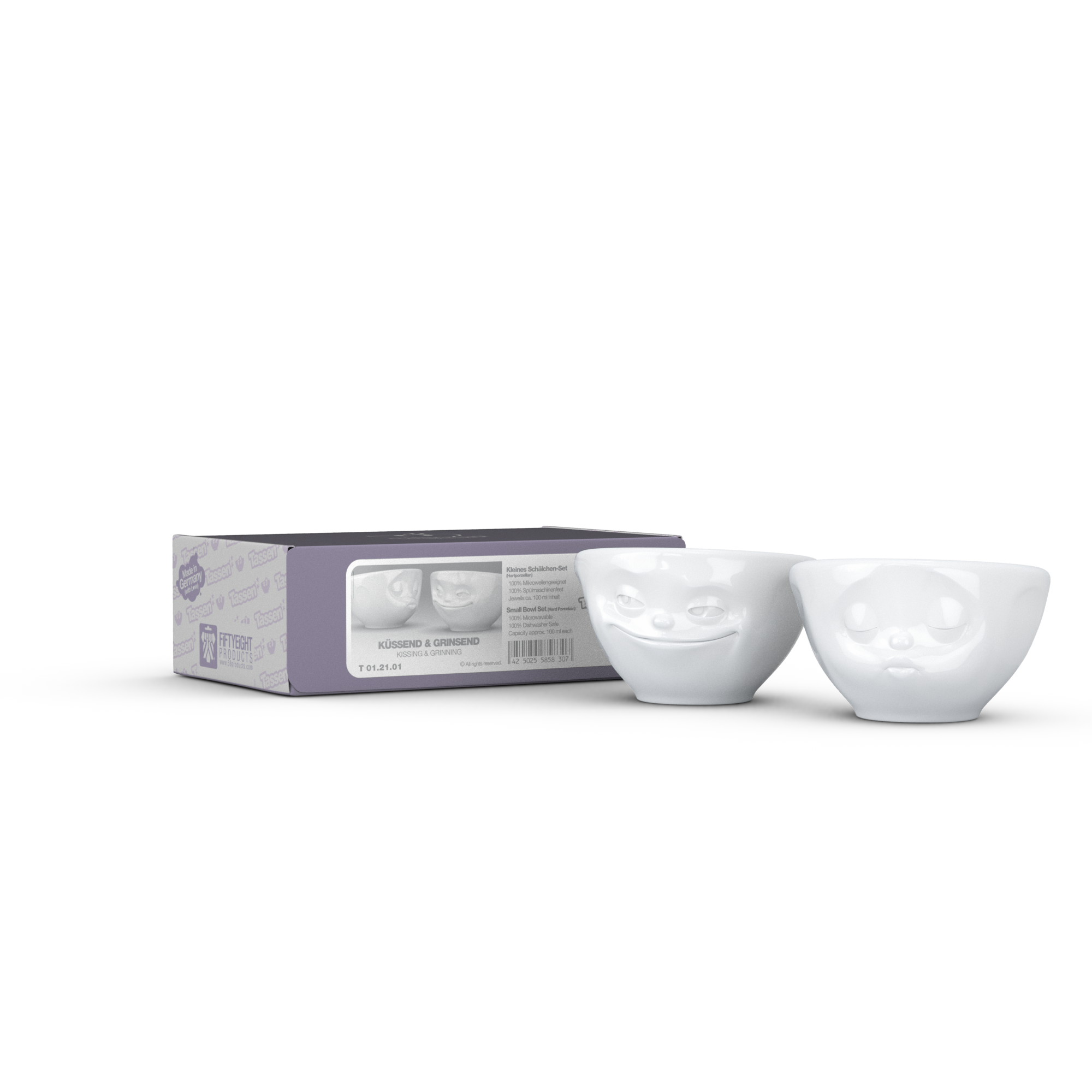 <transcy>Bowl Bowls Grinning & Kissing 100 ml set 2</transcy>