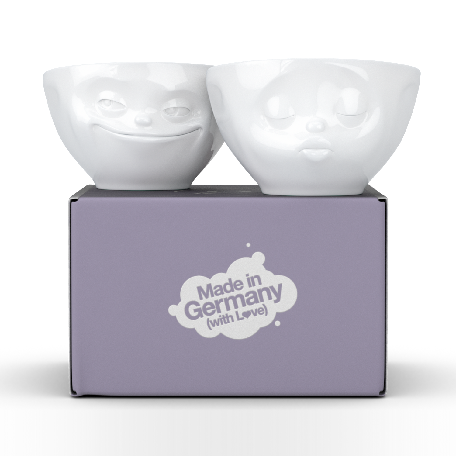 <transcy>Bowl Bowls Grinning & Kissing 200 ml set 2</transcy>