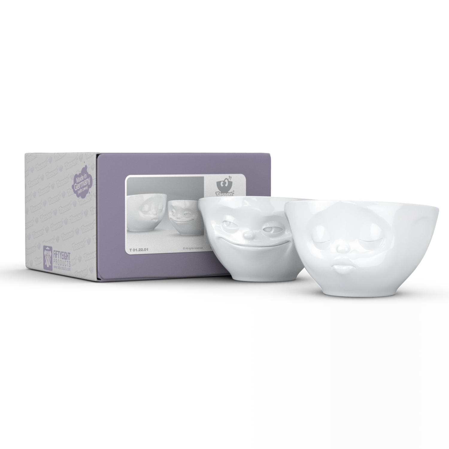 <transcy>Bowl Bowls Grinning & Kissing 200 ml set 2</transcy>