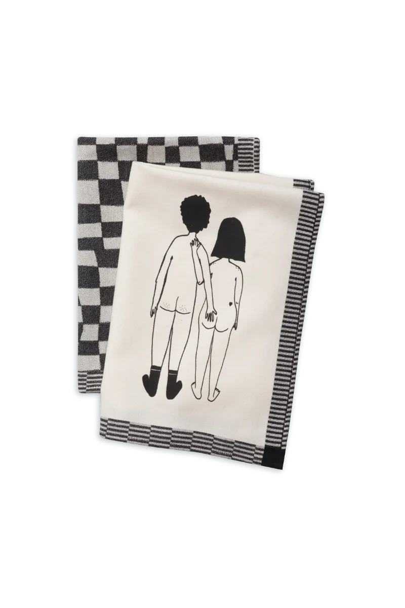 Theedoek Helen B Naked Couple Back Set