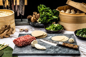 Mes Forged VG10 Santoku 14 cm Wortelhout