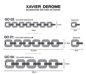 Armband Xavier Derome Gourmette Small (meerdere kleuren)