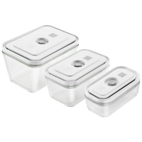 Vacuümdozenset Enfinigy Fresh & Save 3-delige set Glas, S/M/L